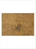 Déjeuner sur l'herbe by Louis Valtat, Lavis d'encre et aquarelle sur papier, sold Dec 2019
