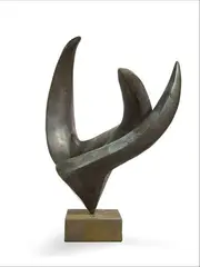L'oiseau by Marta Colvin, 1957, Bronze sculpture with green patina, sold Dec 2019