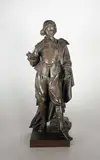 Jacques Callot en pied" by Eugène Laurent, 1874, Epreuve en bronze à patine brun nuancé rouge, sold Oct 2020