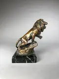 Lion Peugeot by Maurice Roger Marx, Epreuve en bronze à patine brun clair nuancé, sold Oct 2020
