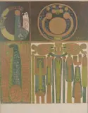 Composition abstraite by Pierre Louis Maurice Courtin, Lithographie sur papier, sold Mar 2026