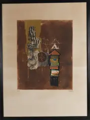 Composition géométrique by Johnny Friedlander, Lithographie sur papier, sold Mar 2026