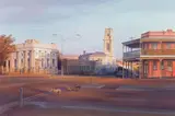 Evening Shadows, Castlemaine by Kenneth Jack, 2002, watercolour on paper, sold Jul 2024