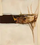 Abstract by Terry Leftrook, 1978, acrylic on canvas, sold Jul 2024