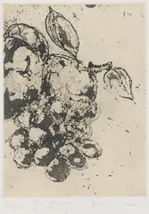 Mixed Fruit by Tony Scherman, etching on paper, sold Jul 2024
