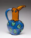 Floral Pitcher by Kathryn Youngs, 1989, painted ceramic sculpture, sold Jul 2024