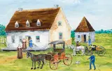Farm Scene by Blanche Bolduc, 1974, oil on board, sold Jun 2024