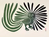 The Enchanted Owl by Kenojuak Ashevak, stonecut on paper, sold Jun 2024