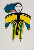 Woman by Jessie Oonark, 1970, stonecut and stencil on paper, sold Jun 2024