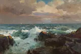 The Last Rays by Frederic Marlett Bell-Smith, oil on canvas, sold Jun 2024