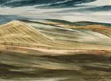 Late Summer Afternoon Near Roseville, Waterloo County by Carl Schaefer, 1969, watercolour on paper, sold Jun 2024