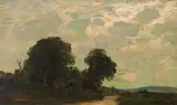 Landscape in September by Marc-Aurèle de Foy Suzor-Coté, 1913, oil on board, sold Jun 2024