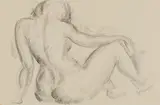 Nude Study (Double-Sided) by Lionel LeMoine FitzGerald, graphite on paper, sold Jun 2024