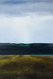 View from Junction 20, Alberta by James Lahey, oil on canvas on board, sold Jun 2024
