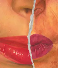 Nebeneinander by Fritz Köthe, 1978, Öl auf Leinwand, sold Nov 2015