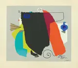 Phantom by Willi Baumeister, 1951, Farbserigraphie auf leicht genarbtem Bütten, sold Nov 2015