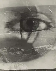 L'oeil et la plage (Photomontage) by Maurice Tabard, 1949, Vintage. Silbergelatineabzug, Mehrfachbelichtung, sold Nov 2015
