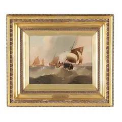 Fishing Boats by Edward King Redmore, Oil on canvas, sold Feb 2026