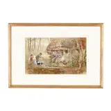 The Gardener's Cottage, A Study in Sussex by Joseph John Jenkins, Watercolor and gouache on paper, sold Feb 2026