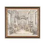 Banquet for William III and Mary II of England in London by Matthaeus Merian and Johann Ludwig Gottfried, Engraving on laid paper, sold Feb 2026
