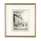 New Bern Academy, New Bern, North Carolina by Louis Orr, Etching, sold Feb 2026