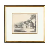 Tryon's Palace, First North Carolina State Capitol, New Bern by Louis Orr, Etching, sold Feb 2026