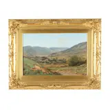 Rural Landscape with Church Steeple by Daniel Fogler Bigelow, Oil on canvas, sold Feb 2026