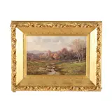 Autumn Landscape with Creek by Daniel Fogler Bigelow, Oil on canvas, sold Feb 2026