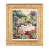 New Orleans Courtyard by Lucinda Donnell Turner, Oil on canvas, sold Feb 2026