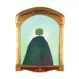 Tree" Precious Tree by Ruth Ava Lyons, Oil on repurposed tabernacle board, sold Feb 2026
