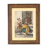Seamstress and Attendant by Giovanni Fortunati, Watercolor on paper, sold Feb 2026