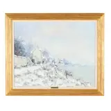 Premiere Neige en Bord de Seine by Jean-Pierre Dubord, Oil on canvas, sold Feb 2026