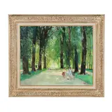 Promenade in the Park by Max Herve, Oil on canvas, sold Feb 2026