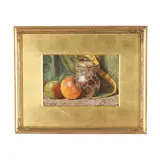Still Life with Apples by Robert E. Groves, Watercolor on paper, sold Feb 2026