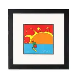 Sunset Sailing by Peter Max, Serigraph in colors on paper, sold Feb 2026