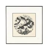 Whaling , from the Series The New England Industries by Clare Leighton, Wood engraving, sold Feb 2026