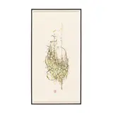 Yellow Flower Blossoms by Nissa Kauppila, Watercolor and ink on mounted Chinese Rice paper, sold Feb 2026