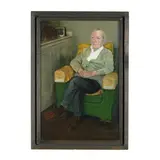 Portrait of the Artist's Father by Douglas Kirk, Oil on panel, sold Feb 2026
