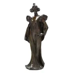 Bronze Model of Standing Female by Jean Gautherin, Patinated bronze, sold Feb 2026