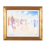 La Plage by Paul Frans, Oil on canvas, sold Feb 2026
