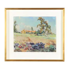Impressionistic Landscape by Jean Stevan, Oil on panel, sold Feb 2026