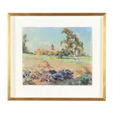 Impressionistic Landscape by Jean Stevan, Oil on panel, sold Feb 2026