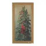 Still Life with Hollyhocks by Edward Chalmers Leavitt, Oil on canvas, sold Feb 2026
