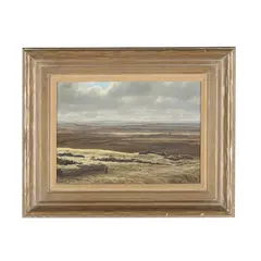 The Archeologist by Constance Richardson, Oil on masonite, sold Feb 2026
