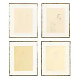 Four Framed Figural Drawings by Ione Robinson, Each an ink on paper, sold Feb 2026
