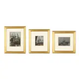Three Harbor Scenes by Alonzo Myron Kimball, Each an oil on panel, sold Feb 2026