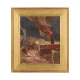 Factory Scene by Walter Lofthouse Dean, Oil on canvas, sold Feb 2026