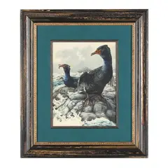 Cormorants by Michael J. Loates, Watercolor and bodycolor on paper, sold Feb 2026