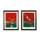 Space Jam (Two Collages) by R. Eric Anderson, Each a mixed-media collage on paper, sold Feb 2026