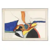 Abstract by Fran Greenberg, Mixed media on paper, sold Feb 2026